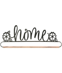 12 Inch Home Holder with Dowel Charcoal