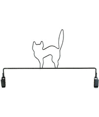 Black Cat wall hanging with clips