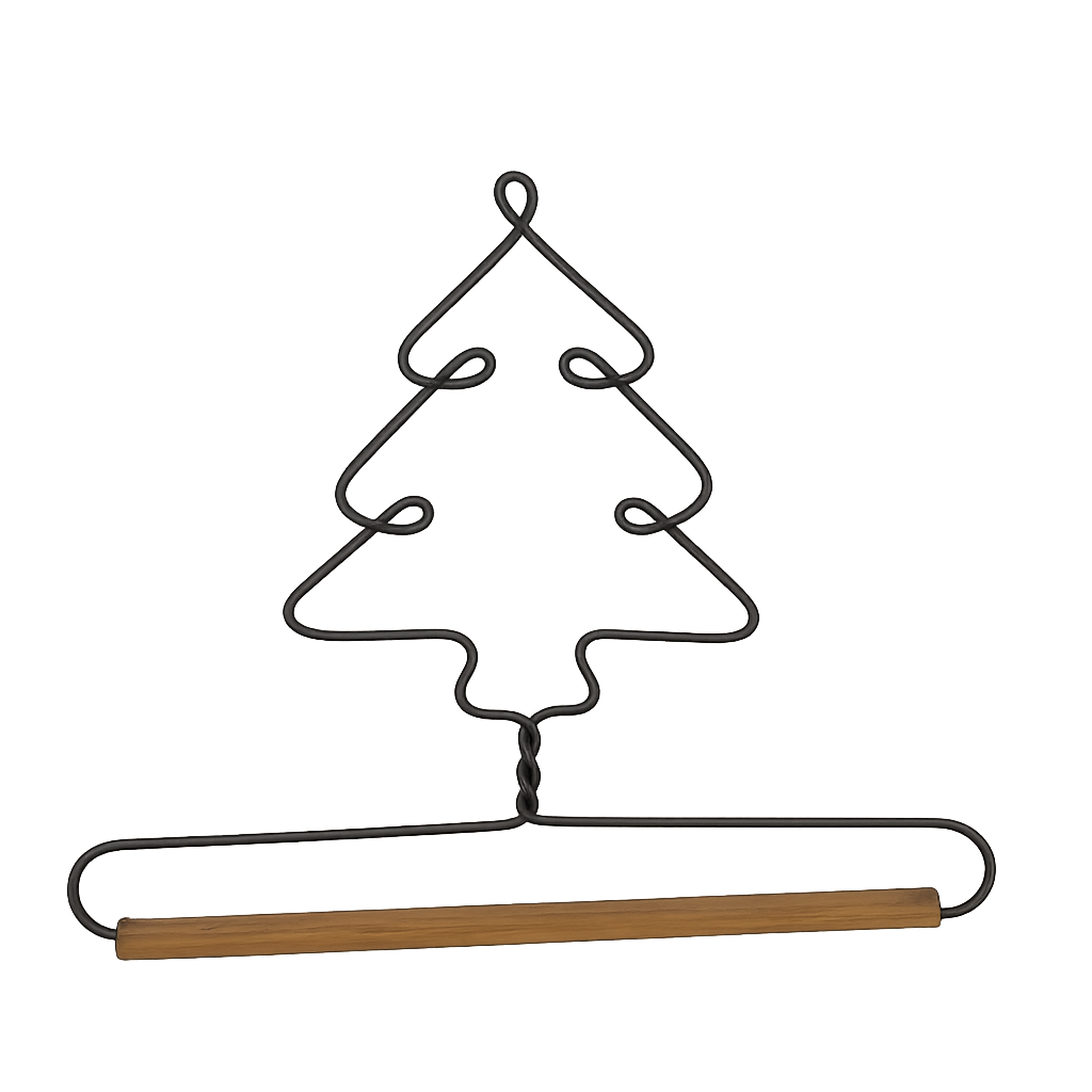 5 inch Gray Tree Holder with Dowel