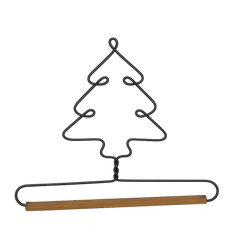 5 inch Gray Tree Holder with Dowel