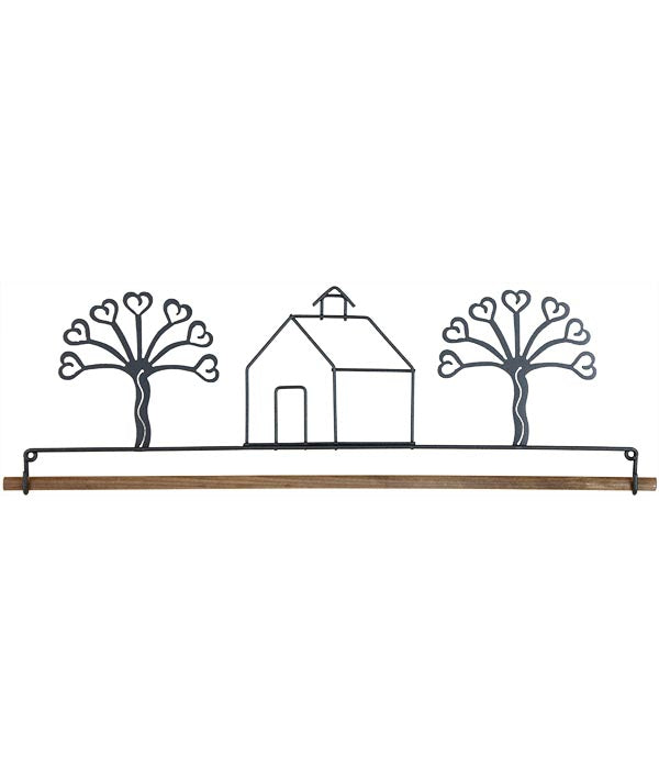 Schoolhouse Heart Tree Fabric Holder