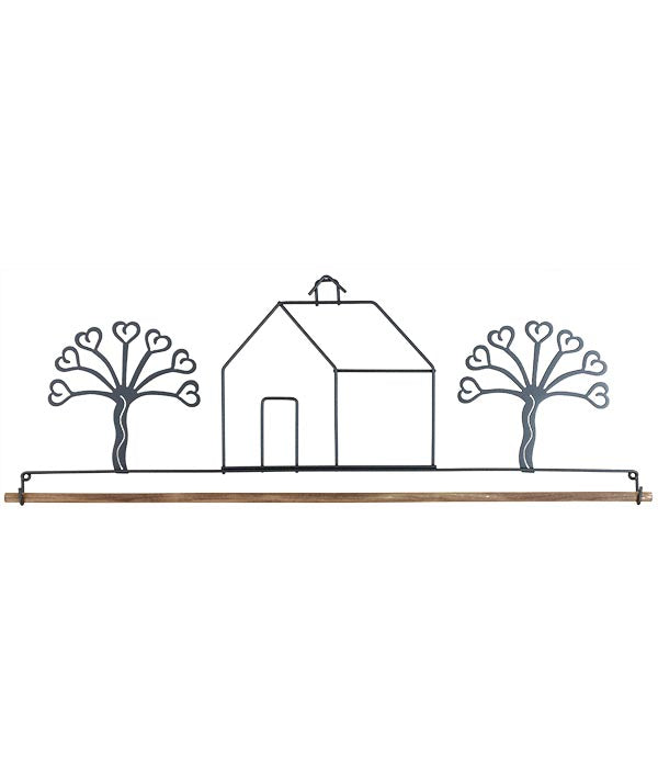 Schoolhouse Heart Tree Fabric Holder