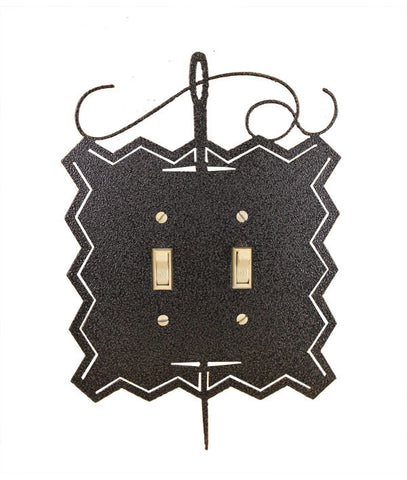 Needle and Thread Double Switch Cover