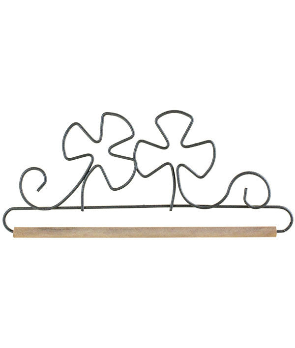 Shamrock with Dowel Gray