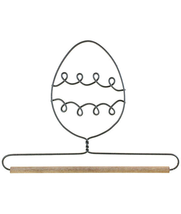 Easter Egg with dowel, Gray