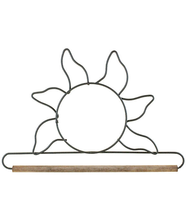 Sun with dowel, Gray