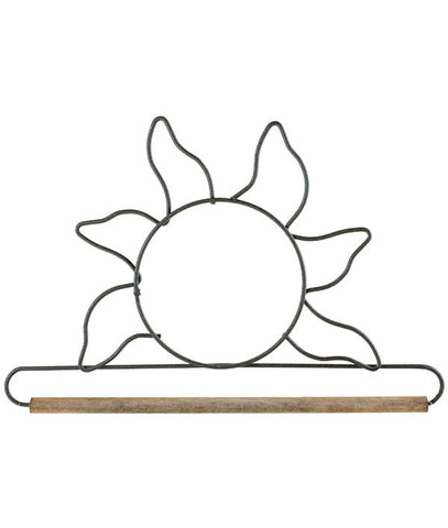 Sun with dowel, Gray