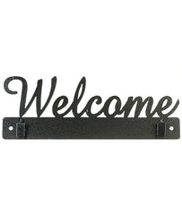 10 Inch Welcome WITH CLIPS, Charcoal