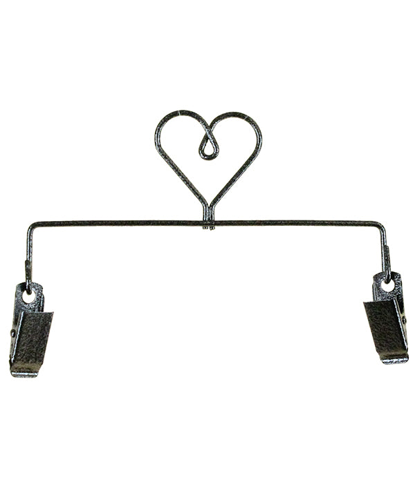 Heart Clip Holder Charcoal
