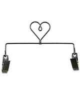 Heart Clip Holder Charcoal