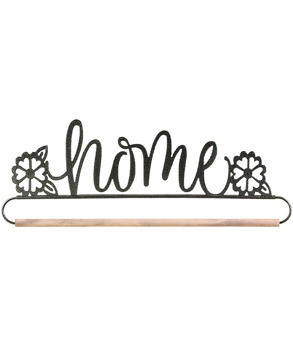 12 Inch Home Holder with Dowel Charcoal