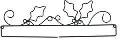 12inch  Holly & Berries Split Bottom w/ screw holes