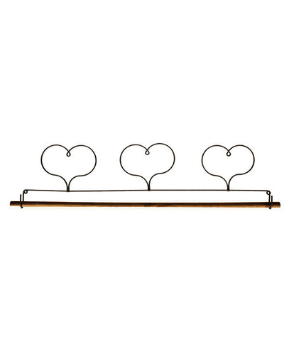 Three-Heart Fabric Holder