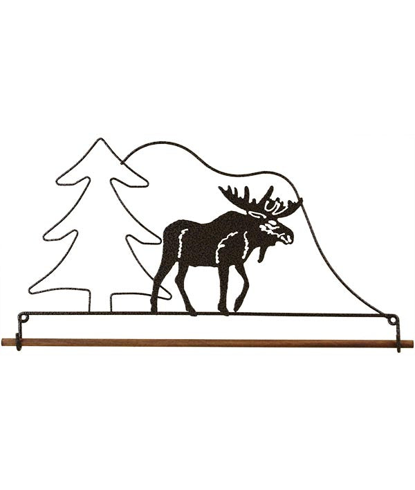 12 inch Moose Fabric Holder