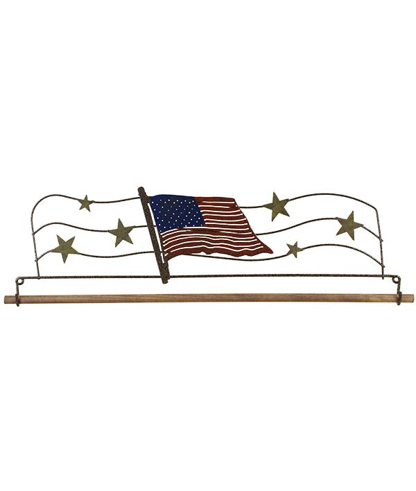 12 inch Copper Flag Fabric Holder