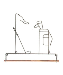 7.5 inch Gray Golf Fabric Holder